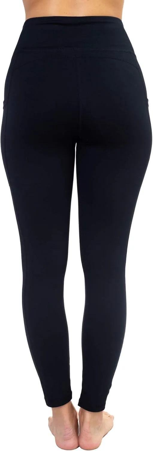 AEKO Yoga Power Flex Fit Running Pants Workout Leggings 4 Way Stretch for Women
