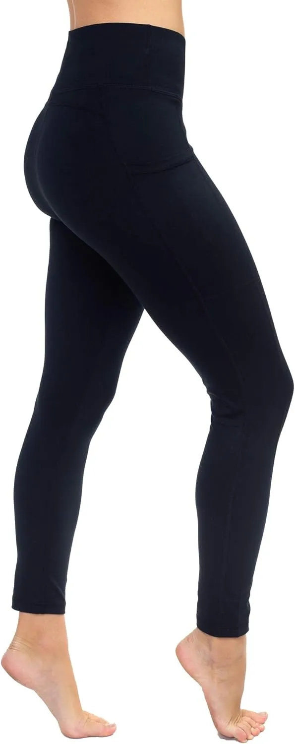 AEKO Yoga Power Flex Fit Running Pants Workout Leggings 4 Way Stretch for Women