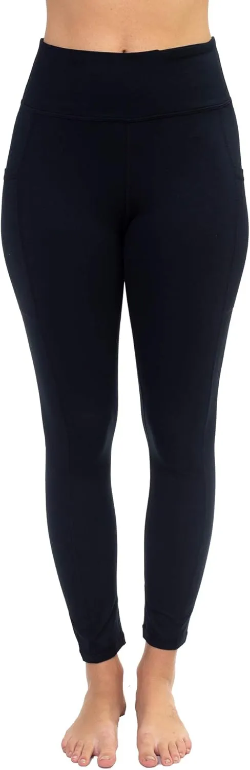 AEKO Yoga Power Flex Fit Running Pants Workout Leggings 4 Way Stretch for Women