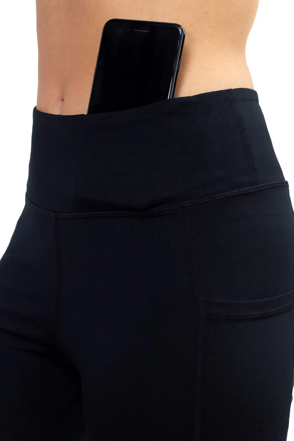 AEKO Yoga Power Flex Fit Running Pants Workout Leggings 4 Way Stretch for Women