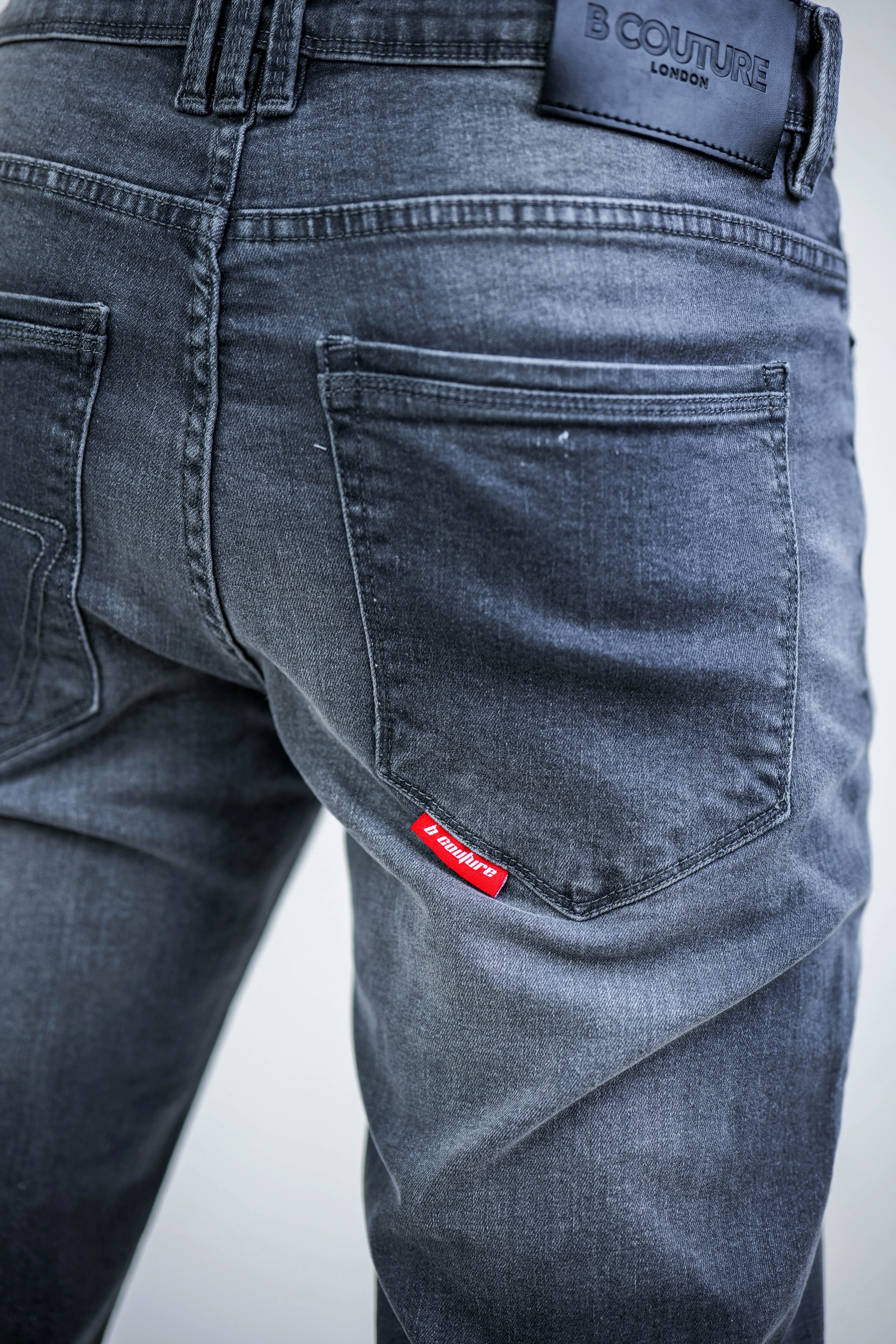 Beckenham Straight Leg Jeans - Grey