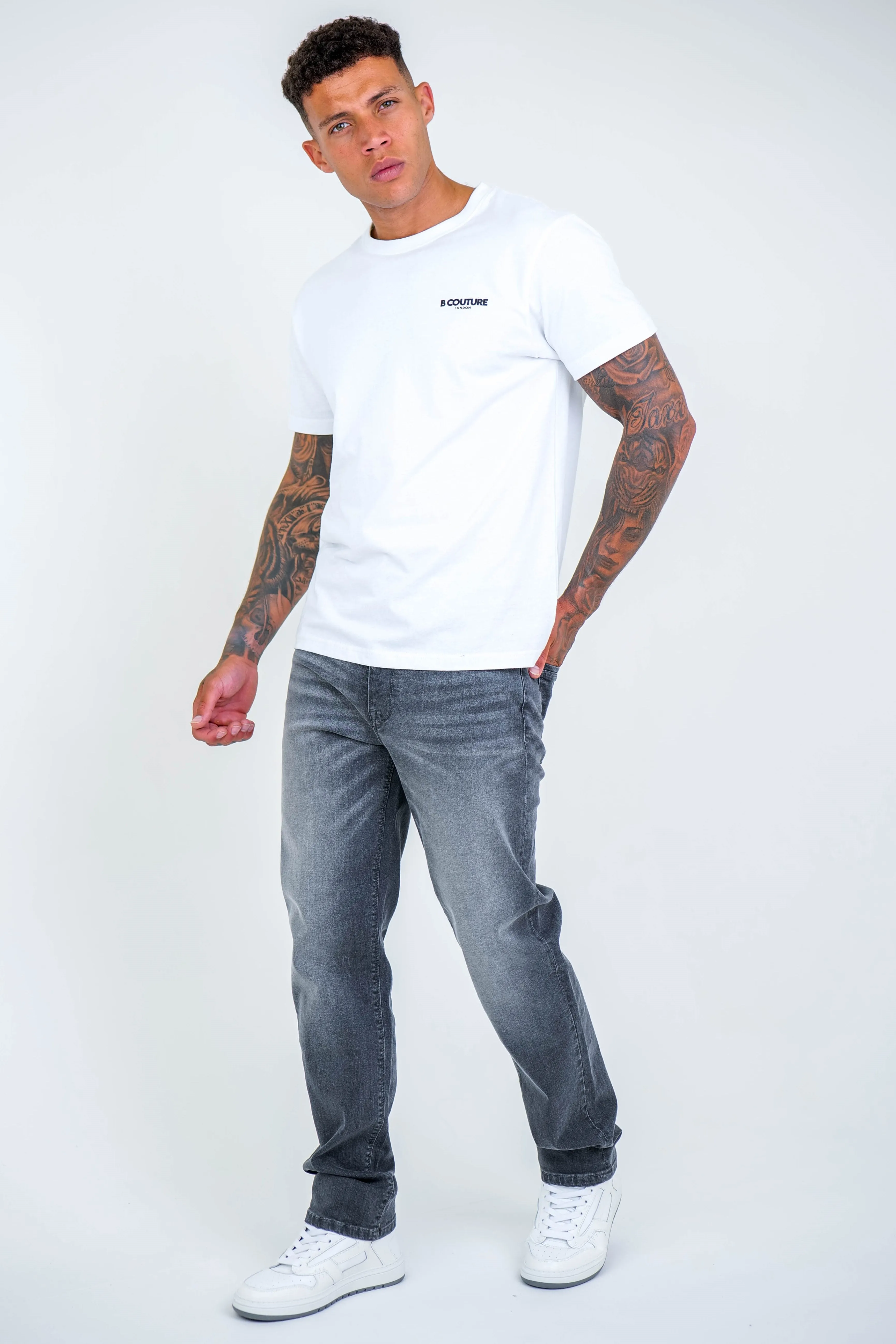 Beckenham Straight Leg Jeans - Grey