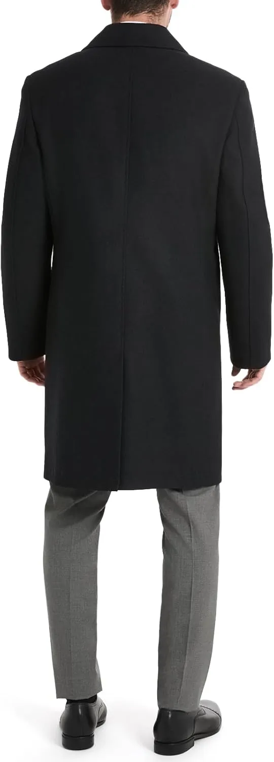 Ben Sherman Men's Brenton Double Breasted Wool Overcoat