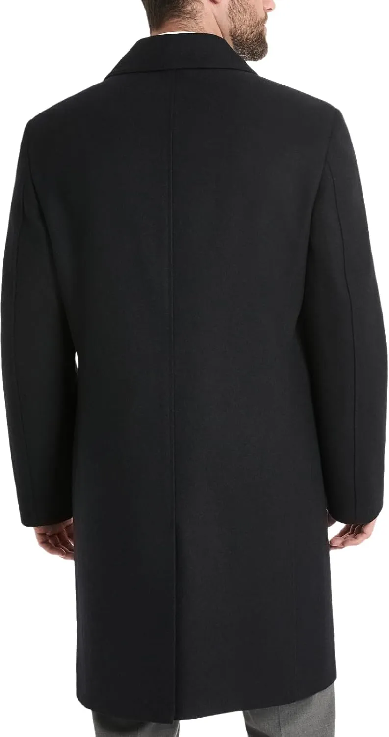 Ben Sherman Men's Brenton Double Breasted Wool Overcoat