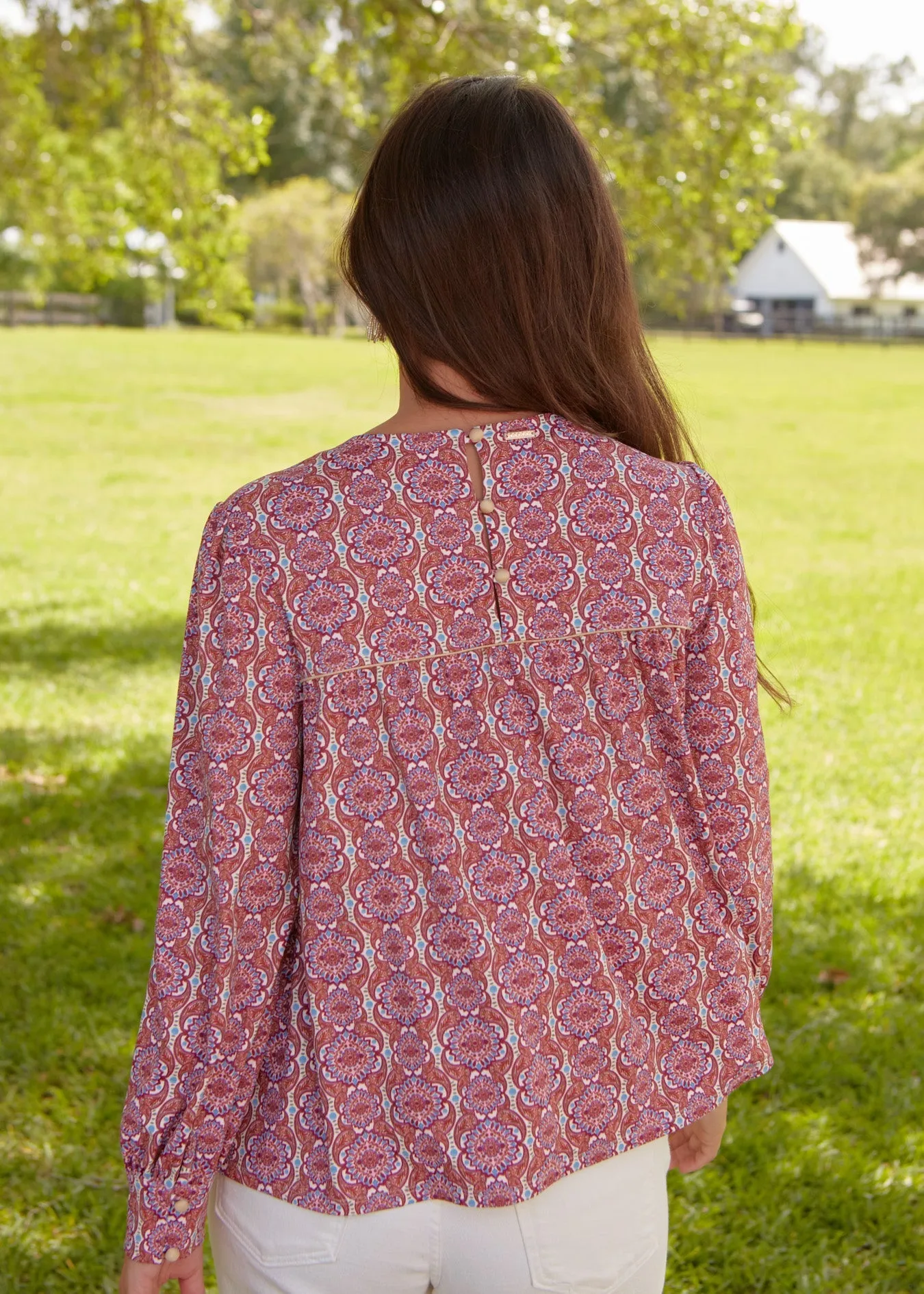 Camden Geo Long Sleeve Top