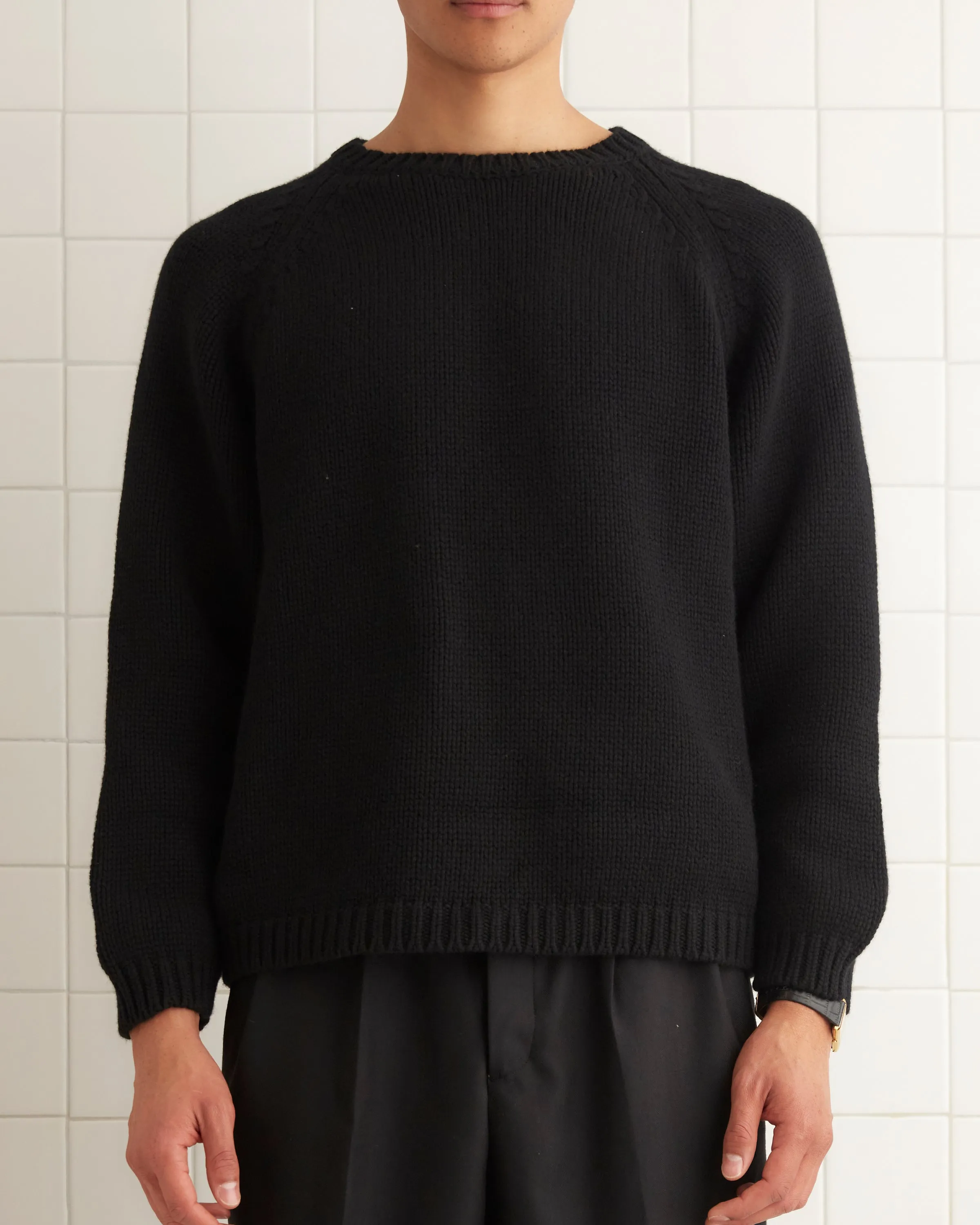 Cashmere Crewneck - Black