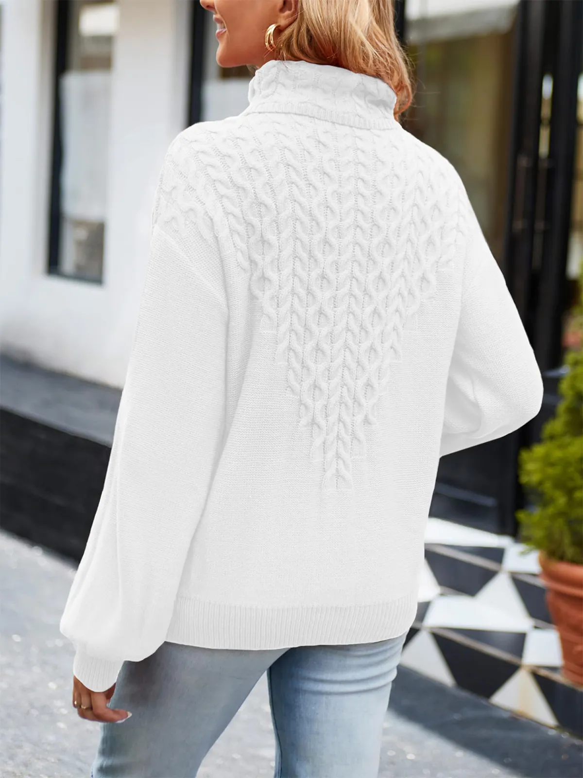Chunky Long Sleeve Knit Sweater
