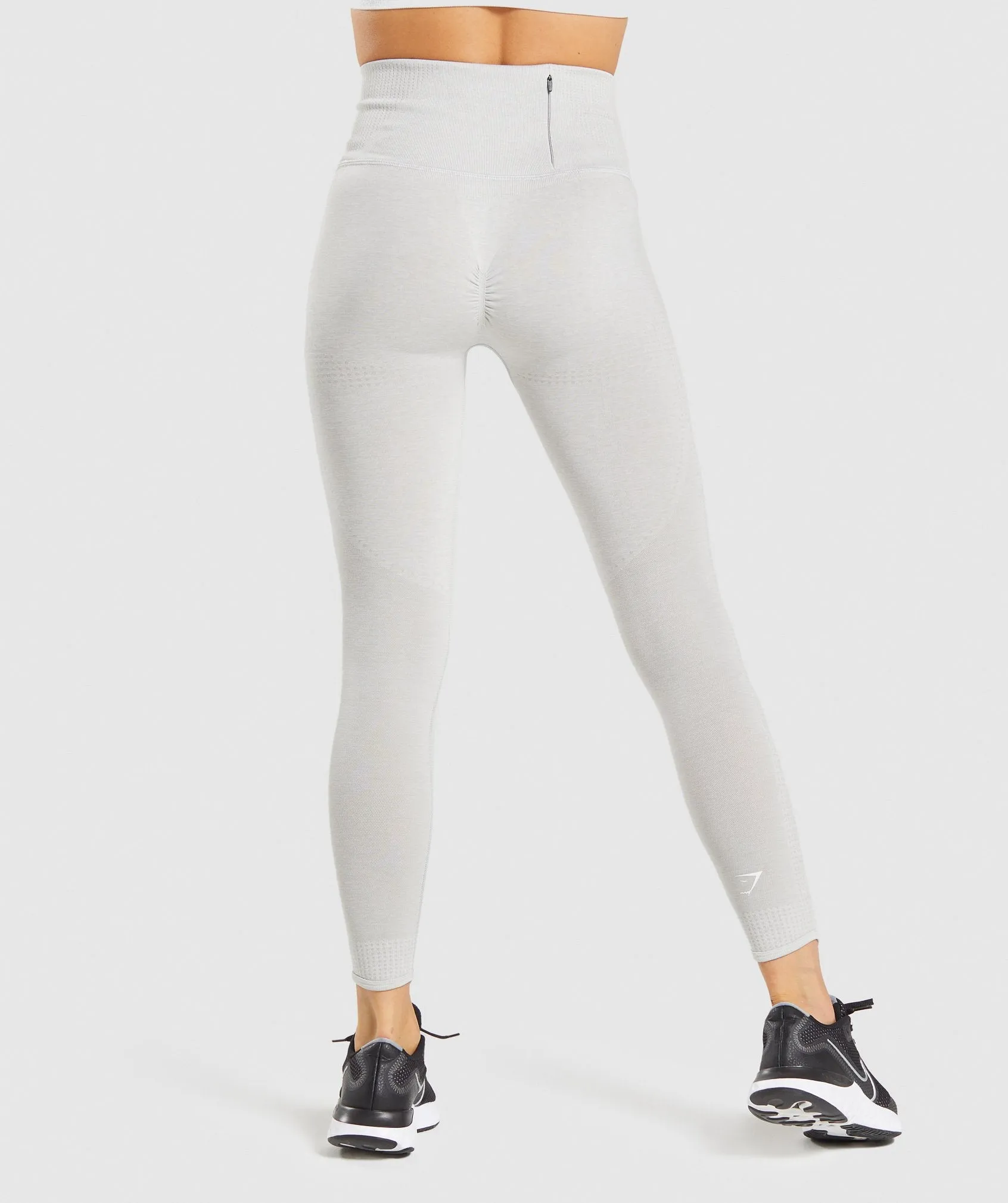 Gymshark Vital Rise Seamless Leggings - Light Grey Marl
