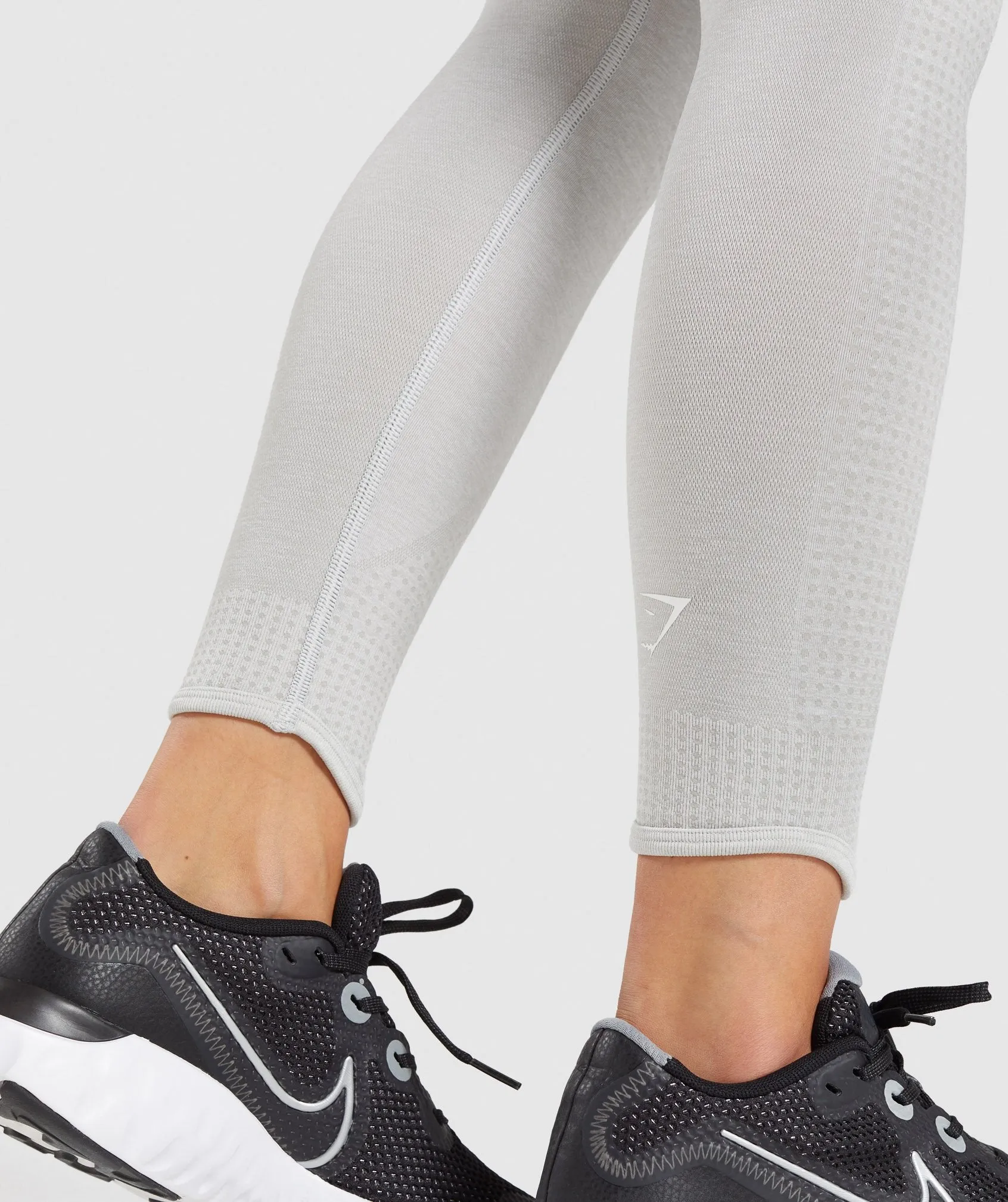 Gymshark Vital Rise Seamless Leggings - Light Grey Marl