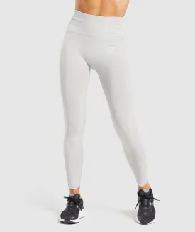 Gymshark Vital Rise Seamless Leggings - Light Grey Marl