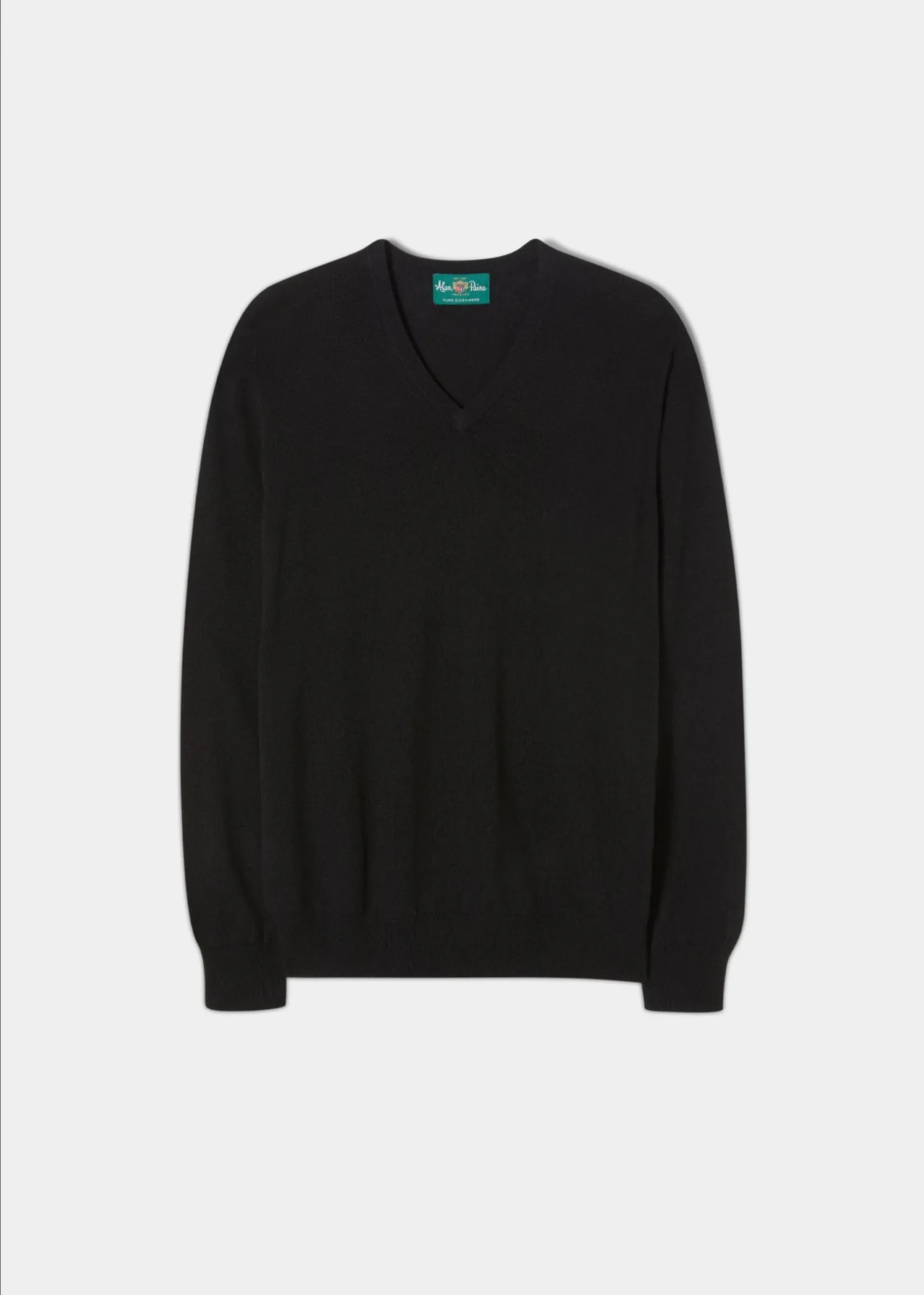 Haddington Solid Cashmere Vee