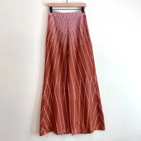 Linear Striped Wide Leg Satin Pants