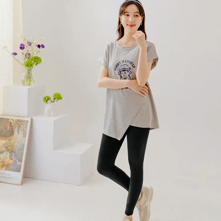 Maternity UV Protection Cooling Elastic Leggings Pants