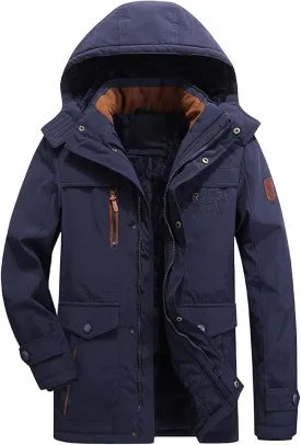 Men's Winter Thickened Warm Coat, Warm Fleece Wool, Loose Casual Cold- Jacket Soft Jacket Coat With Pockets