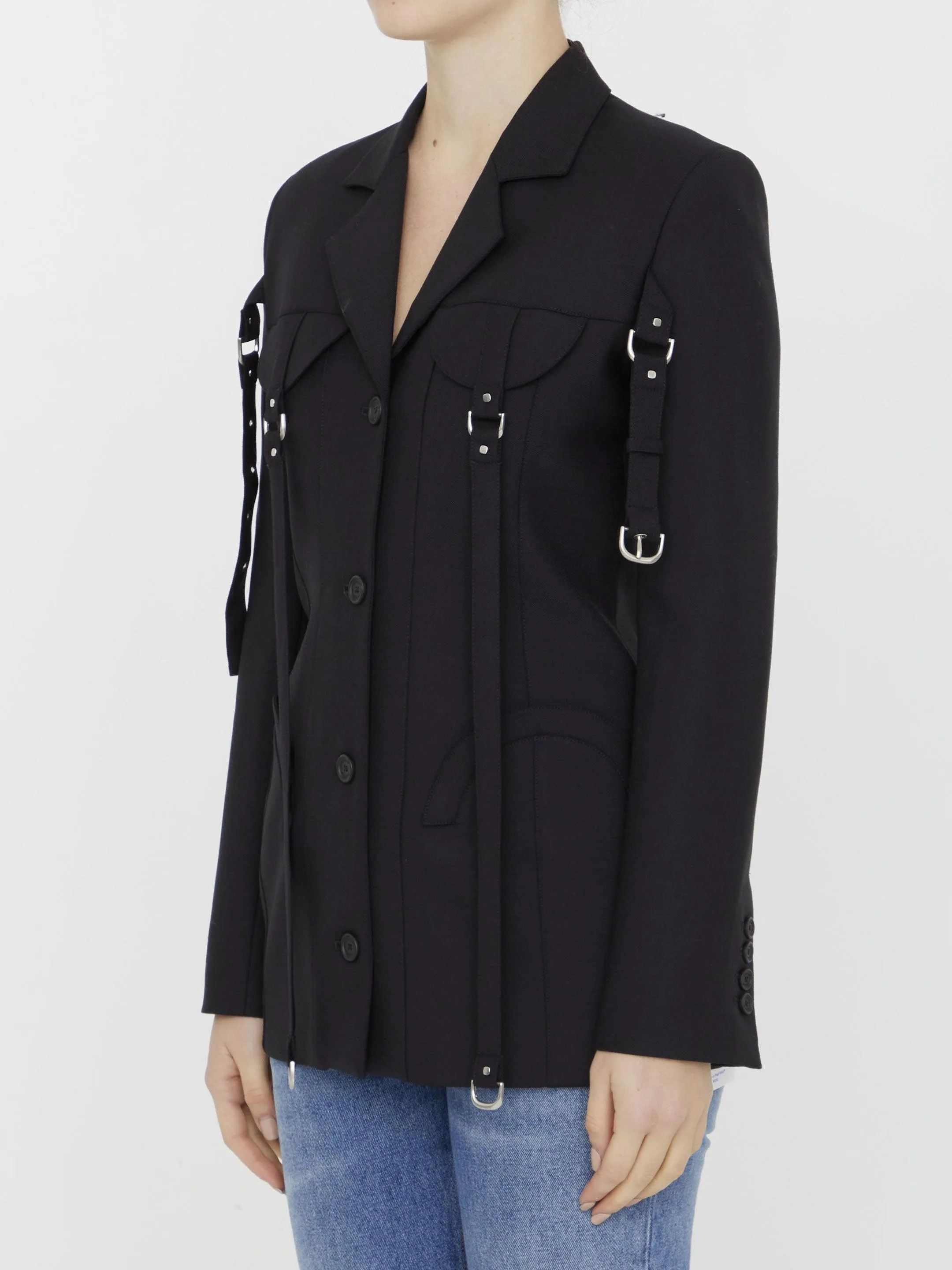 Off White Cargo Round Jacket
