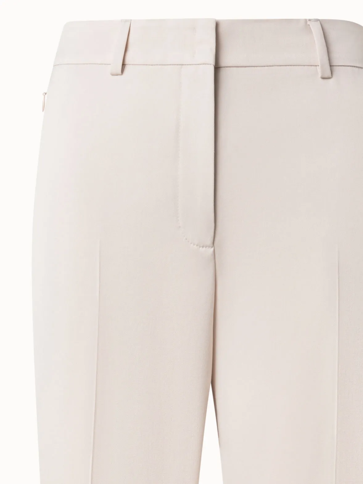Straight Pants in Wool Gabardine