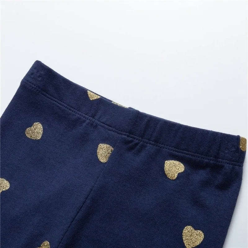 Toddler Girl's Heart Print Leggings