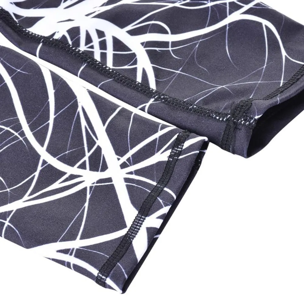 VenusFox Digital Print Skull&flower Black Leggings