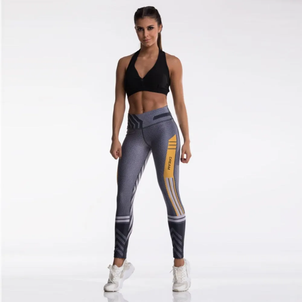 VenusFox Digital Print Skull&flower Black Leggings