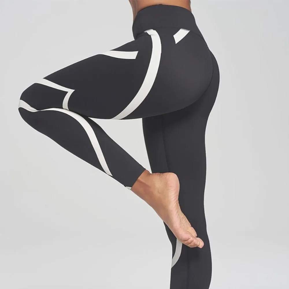 VenusFox Digital Print Skull&flower Black Leggings