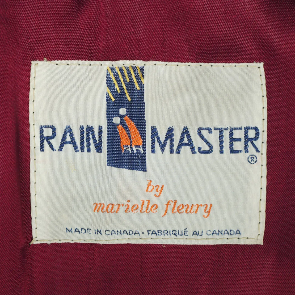 Vintage 70s Marielle Fleury Red Velvet Coat by Rainmaster M