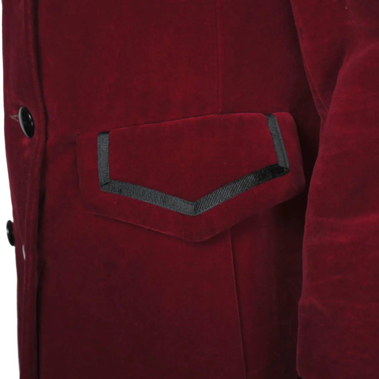 Vintage 70s Marielle Fleury Red Velvet Coat by Rainmaster M