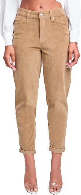 YMI Jeans Women's Corduroy Mom Fit Pants