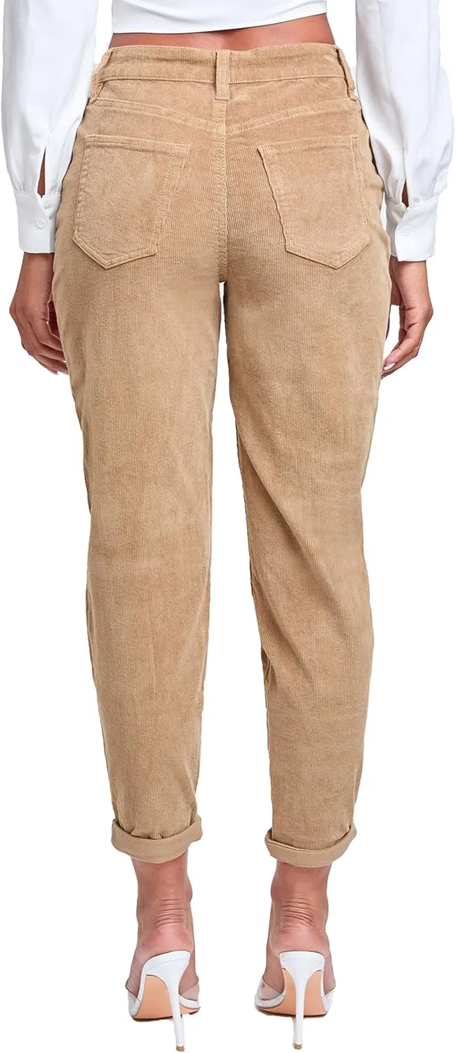 YMI Jeans Women's Corduroy Mom Fit Pants
