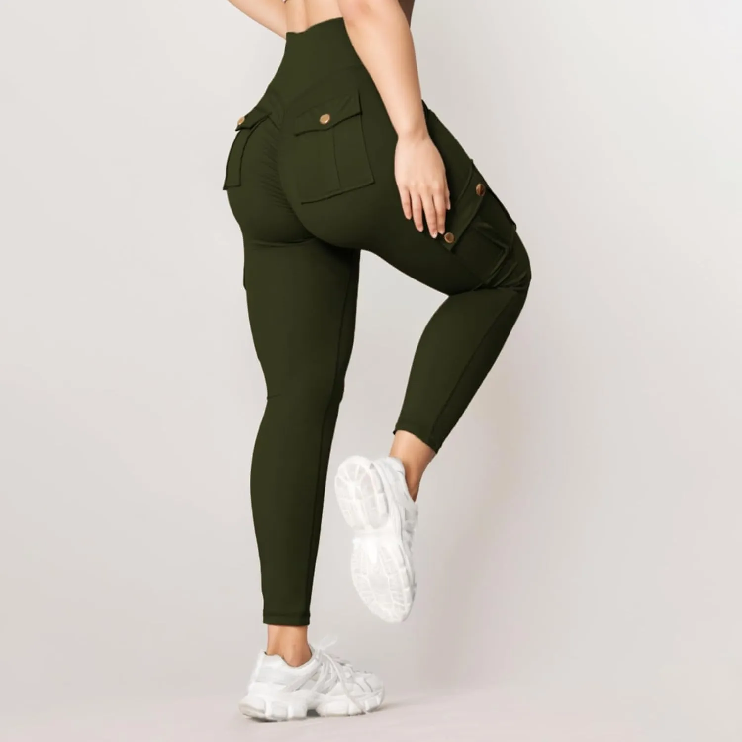 Yoga Cargo Pants for Women High Waisted Cargo Bootcut Yoga Pants with Pockets Summer Flare Cargo Workout Pants Fall
